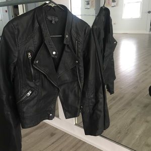 Top shop faux leather jacket